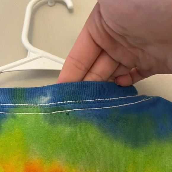 Colortone Mens Multicolor Tie Dye T Shirt M Short Sleeve Bears Hippie Grateful - Picture 5 of 8